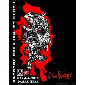 Texas Frightmare Weekend T-shirt based on Clive Barker artwork. Layout and separations by M Mrakota Orsman